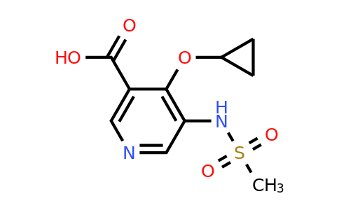 CAS 1243379-21-6 | 4-Cyclopropoxy-5-(methylsulfonamido)nicotinic acid