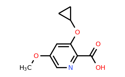 CAS 1243379-28-3 | 3-Cyclopropoxy-5-methoxypicolinic acid