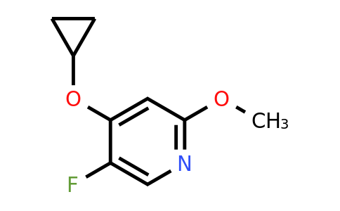CAS 1243379-42-1 | 4-Cyclopropoxy-5-fluoro-2-methoxypyridine