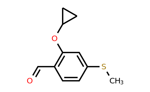 CAS 1243379-43-2 | 2-Cyclopropoxy-4-(methylsulfanyl)benzaldehyde