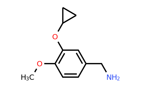 CAS 1243379-46-5 | (3-Cyclopropoxy-4-methoxyphenyl)methanamine