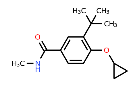 CAS 1243379-49-8 | 3-Tert-butyl-4-cyclopropoxy-N-methylbenzamide