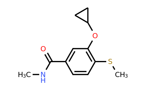 CAS 1243379-54-5 | 3-Cyclopropoxy-N-methyl-4-(methylthio)benzamide