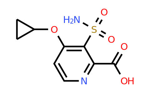 CAS 1243379-55-6 | 4-Cyclopropoxy-3-sulfamoylpicolinic acid