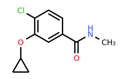 CAS 1243379-57-8 | 4-Chloro-3-cyclopropoxy-N-methylbenzamide