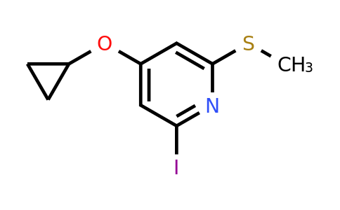 CAS 1243379-67-0 | 4-Cyclopropoxy-2-iodo-6-(methylsulfanyl)pyridine