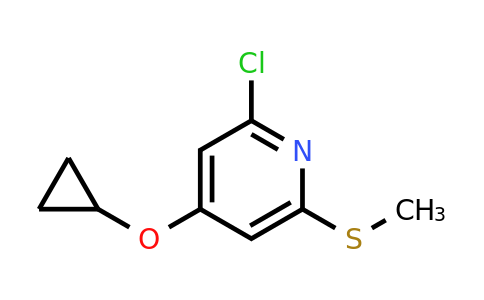 CAS 1243379-74-9 | 2-Chloro-4-cyclopropoxy-6-(methylsulfanyl)pyridine