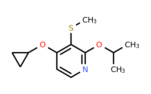 CAS 1243379-81-8 | 4-Cyclopropoxy-2-isopropoxy-3-(methylthio)pyridine