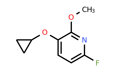 CAS 1243379-88-5 | 3-Cyclopropoxy-6-fluoro-2-methoxypyridine