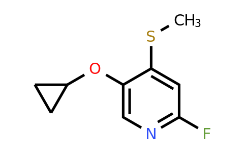 CAS 1243379-89-6 | 5-Cyclopropoxy-2-fluoro-4-(methylsulfanyl)pyridine