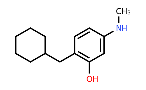 CAS 1243379-99-8 | 2-(Cyclohexylmethyl)-5-(methylamino)phenol