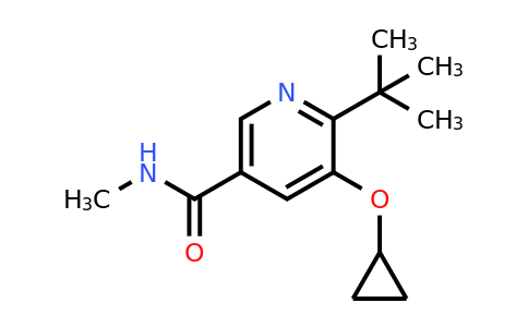 CAS 1243380-00-8 | 6-Tert-butyl-5-cyclopropoxy-N-methylnicotinamide