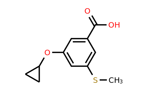 CAS 1243380-02-0 | 3-Cyclopropoxy-5-(methylthio)benzoic acid