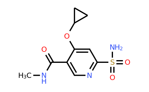 CAS 1243380-09-7 | 4-Cyclopropoxy-N-methyl-6-sulfamoylnicotinamide
