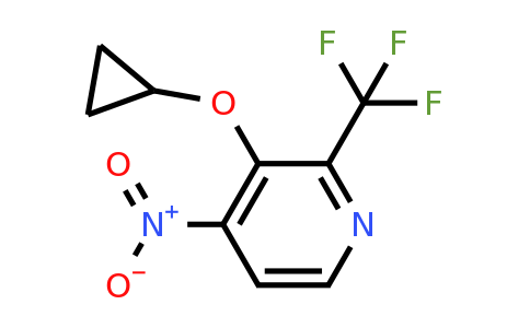 CAS 1243380-15-5 | 3-Cyclopropoxy-4-nitro-2-(trifluoromethyl)pyridine