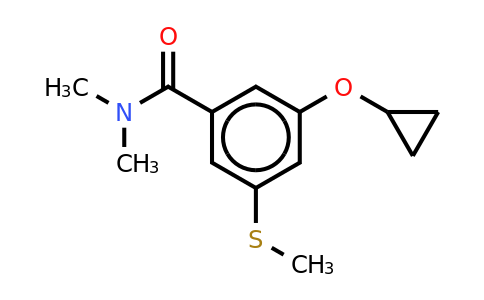 CAS 1243380-25-7 | 3-Cyclopropoxy-N,n-dimethyl-5-(methylthio)benzamide