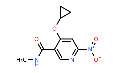 CAS 1243380-33-7 | 4-Cyclopropoxy-N-methyl-6-nitronicotinamide
