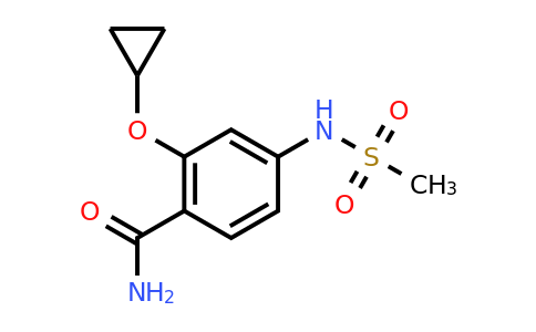 CAS 1243380-39-3 | 2-Cyclopropoxy-4-(methylsulfonamido)benzamide
