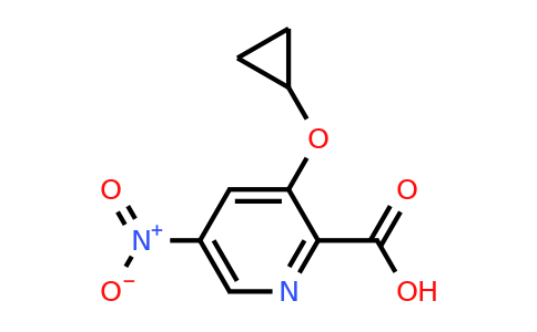CAS 1243380-46-2 | 3-Cyclopropoxy-5-nitropicolinic acid