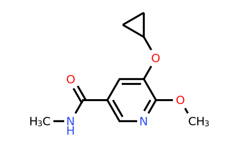 CAS 1243380-49-5 | 5-Cyclopropoxy-6-methoxy-N-methylnicotinamide