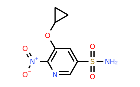 CAS 1243380-62-2 | 5-Cyclopropoxy-6-nitropyridine-3-sulfonamide