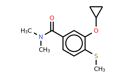 CAS 1243380-68-8 | 3-Cyclopropoxy-N,n-dimethyl-4-(methylthio)benzamide