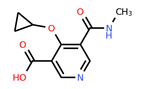 CAS 1243380-72-4 | 4-Cyclopropoxy-5-(methylcarbamoyl)nicotinic acid