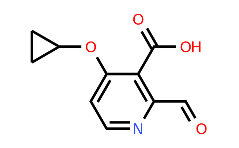 CAS 1243380-81-5 | 4-Cyclopropoxy-2-formylnicotinic acid
