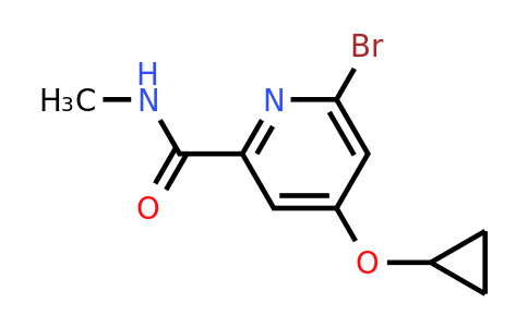 CAS 1243380-83-7 | 6-Bromo-4-cyclopropoxy-N-methylpicolinamide