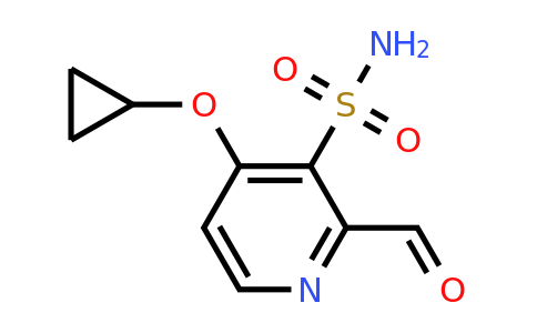 CAS 1243380-90-6 | 4-Cyclopropoxy-2-formylpyridine-3-sulfonamide