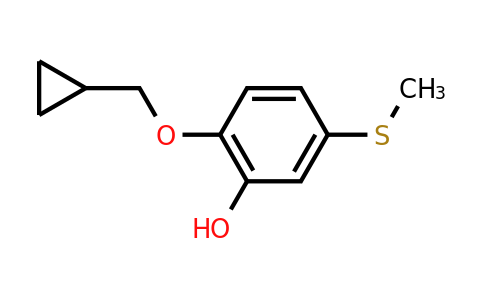 CAS 1243380-92-8 | 2-(Cyclopropylmethoxy)-5-(methylsulfanyl)phenol