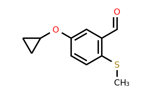 CAS 1243380-96-2 | 5-Cyclopropoxy-2-(methylsulfanyl)benzaldehyde