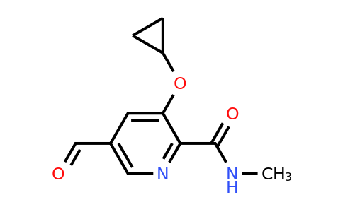 CAS 1243381-01-2 | 3-Cyclopropoxy-5-formyl-N-methylpicolinamide
