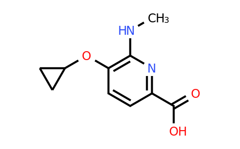 CAS 1243381-05-6 | 5-Cyclopropoxy-6-(methylamino)picolinic acid
