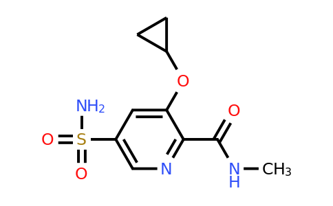CAS 1243381-09-0 | 3-Cyclopropoxy-N-methyl-5-sulfamoylpicolinamide