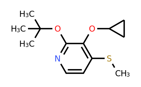 CAS 1243381-12-5 | 2-Tert-butoxy-3-cyclopropoxy-4-(methylthio)pyridine