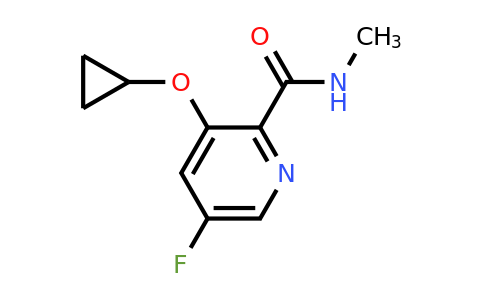 CAS 1243381-14-7 | 3-Cyclopropoxy-5-fluoro-N-methylpicolinamide
