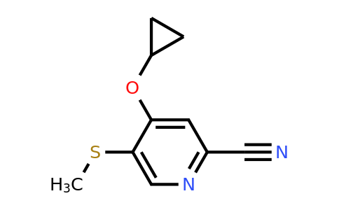 CAS 1243381-22-7 | 4-Cyclopropoxy-5-(methylsulfanyl)pyridine-2-carbonitrile