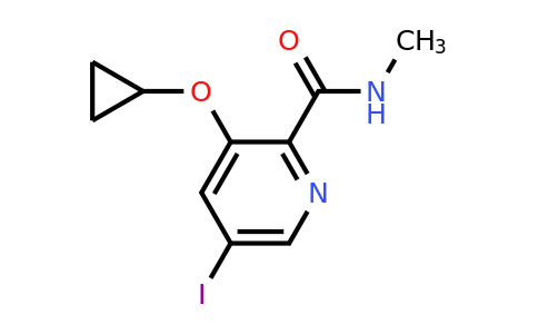 CAS 1243381-26-1 | 3-Cyclopropoxy-5-iodo-N-methylpicolinamide