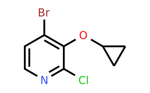 CAS 1243381-32-9 | 4-Bromo-2-chloro-3-cyclopropoxypyridine