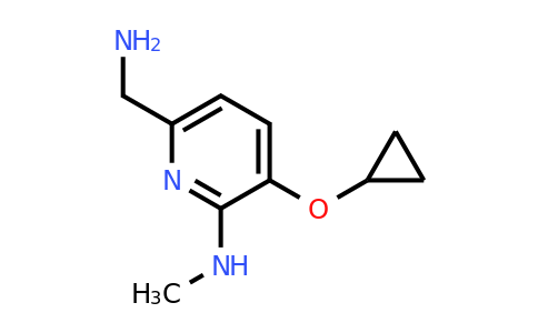 CAS 1243381-33-0 | 6-(Aminomethyl)-3-cyclopropoxy-N-methylpyridin-2-amine