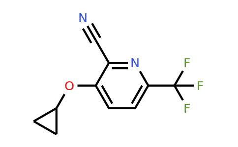 CAS 1243381-34-1 | 3-Cyclopropoxy-6-(trifluoromethyl)picolinonitrile