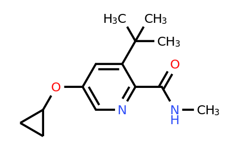 CAS 1243381-44-3 | 3-Tert-butyl-5-cyclopropoxy-N-methylpicolinamide