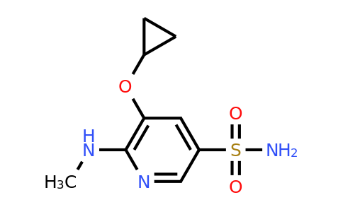 CAS 1243381-46-5 | 5-Cyclopropoxy-6-(methylamino)pyridine-3-sulfonamide