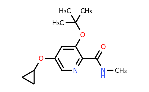 CAS 1243381-55-6 | 3-Tert-butoxy-5-cyclopropoxy-N-methylpicolinamide
