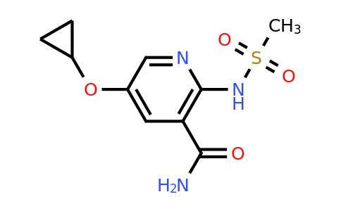 CAS 1243381-59-0 | 5-Cyclopropoxy-2-(methylsulfonamido)nicotinamide