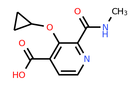 CAS 1243381-60-3 | 3-Cyclopropoxy-2-(methylcarbamoyl)isonicotinic acid