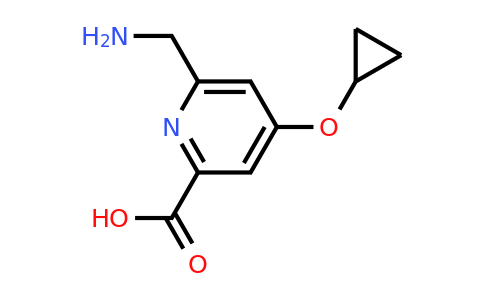 CAS 1243381-61-4 | 6-(Aminomethyl)-4-cyclopropoxypicolinic acid