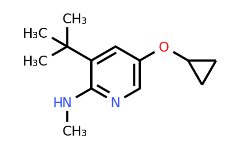 CAS 1243381-62-5 | 3-Tert-butyl-5-cyclopropoxy-N-methylpyridin-2-amine