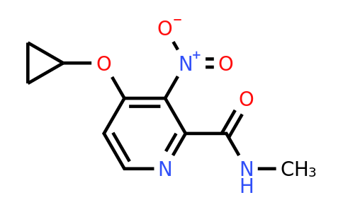 CAS 1243381-65-8 | 4-Cyclopropoxy-N-methyl-3-nitropicolinamide